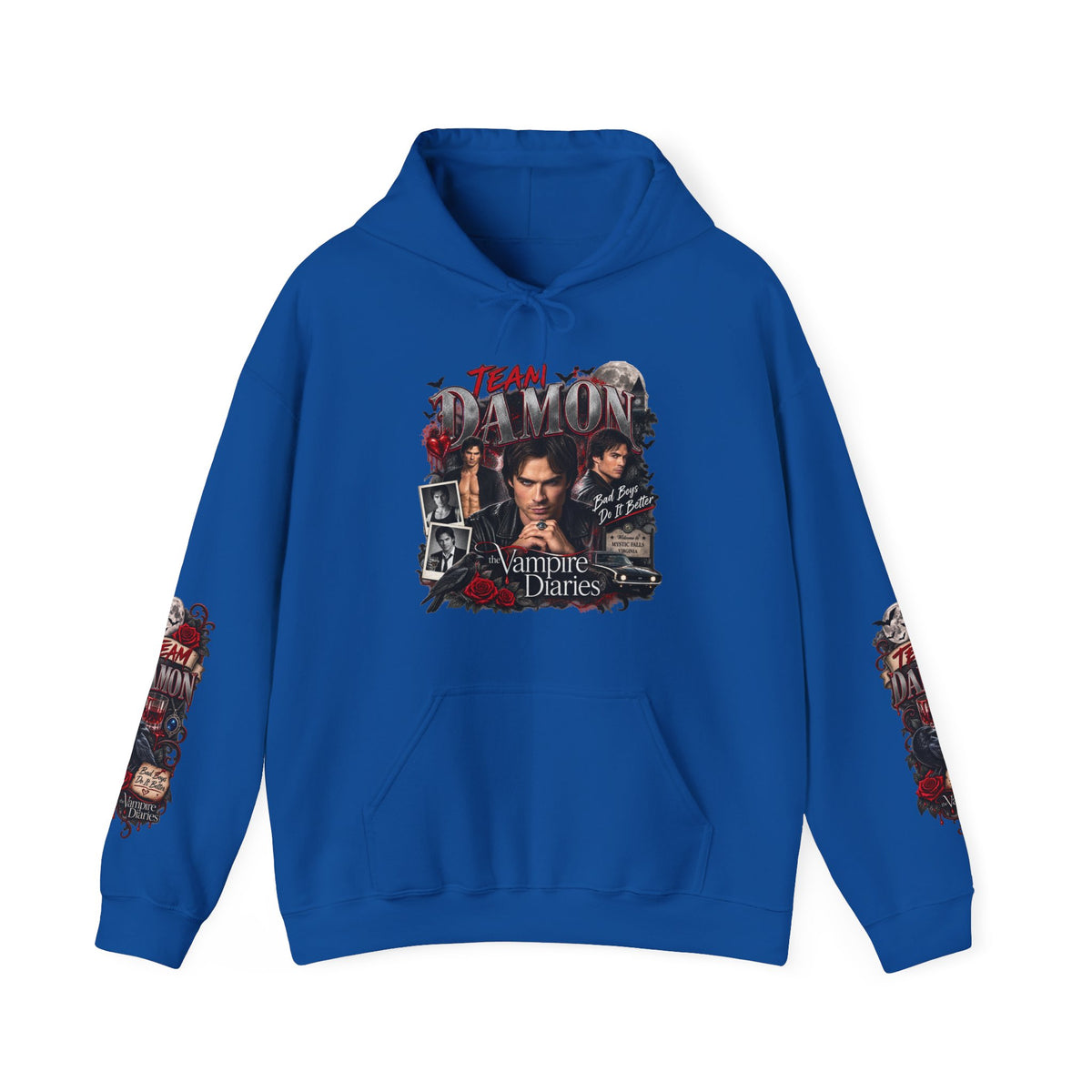 Team Damon Unisex Heavy Blend™ Hooded Sweatshirt