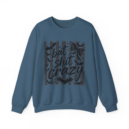 Bat shit crazy Unisex Heavy Blend™ Crewneck Sweatshirt