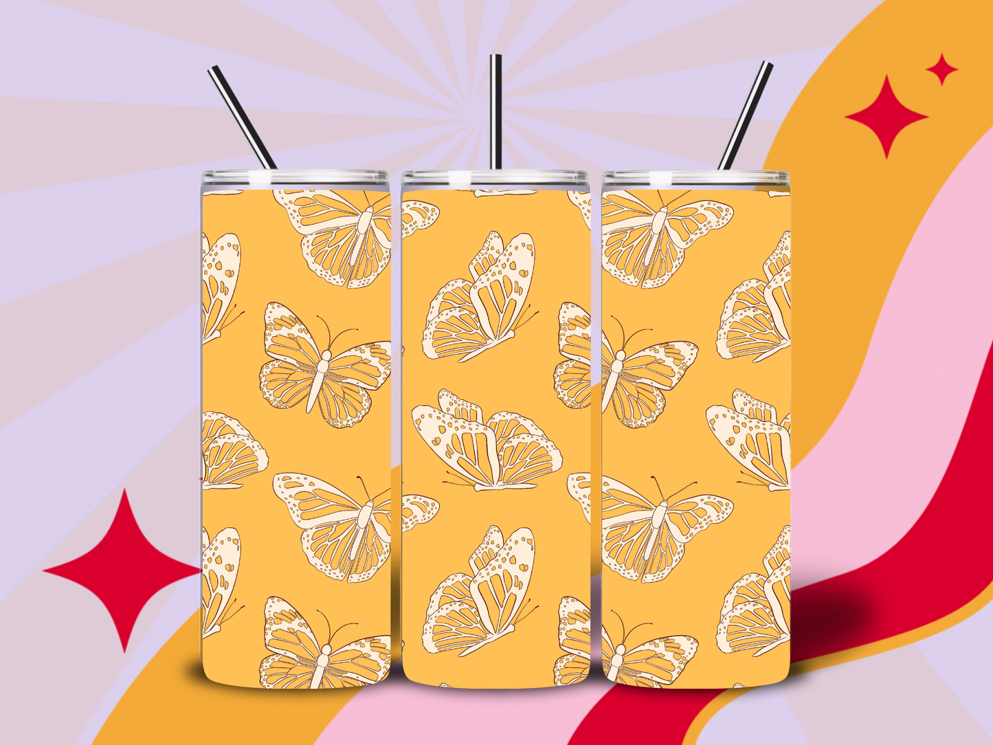 Flutter garden 20oz Tumbler
