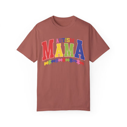 proudly autism mama Unisex Garment-Dyed T-shirt