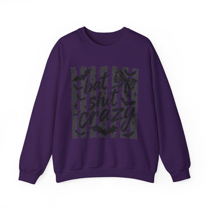 Bat shit crazy Unisex Heavy Blend™ Crewneck Sweatshirt
