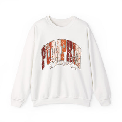 Varsity pumpkin seasons Unisex Heavy Blend™ Crewneck Sweatshirt