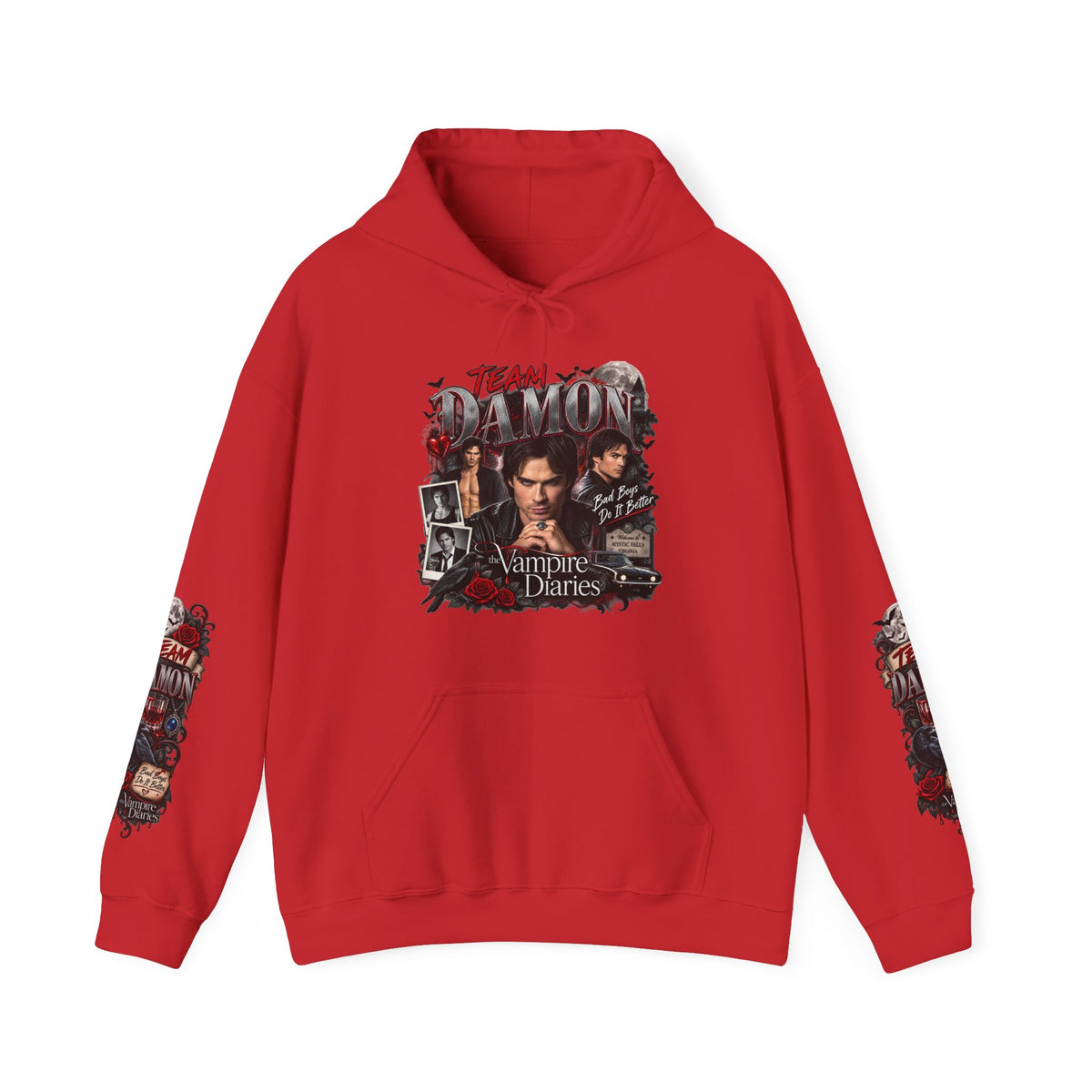 Team Damon Unisex Heavy Blend™ Hooded Sweatshirt