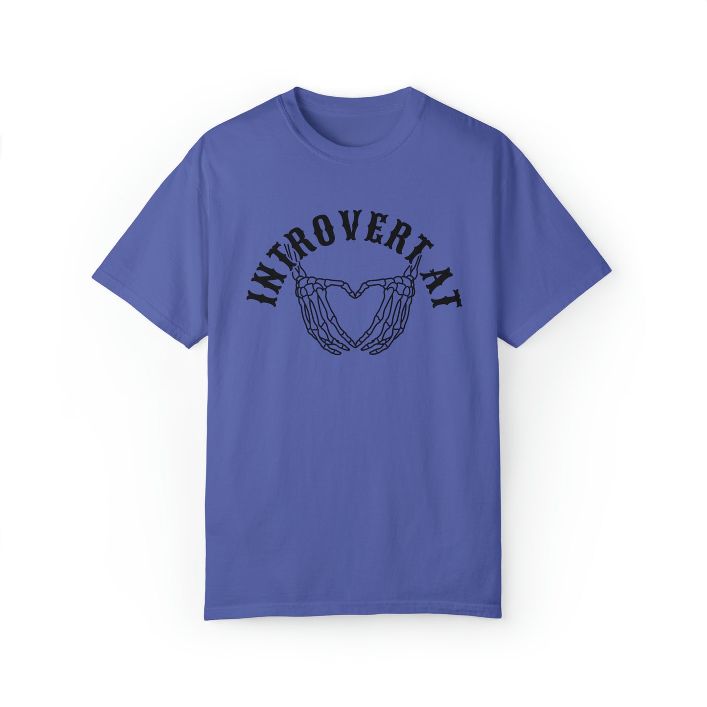 Introvert at heart Unisex Garment-Dyed T-shirt