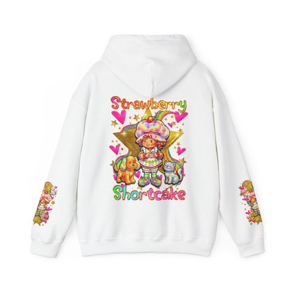 Strawberry Shortcake Hoodie — Cute Retro Cartoon Hooded Sweatshirt