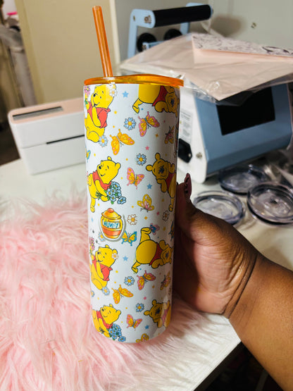 Butterfly Pooh 20oz tumbler