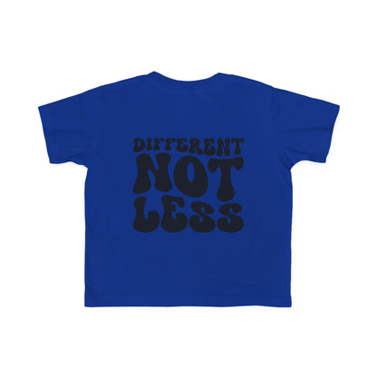 different not less Toddler's Fine Jersey Tee