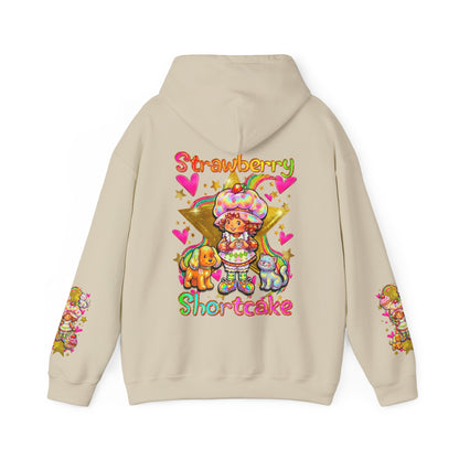 Strawberry Shortcake Hoodie — Cute Retro Cartoon Hooded Sweatshirt