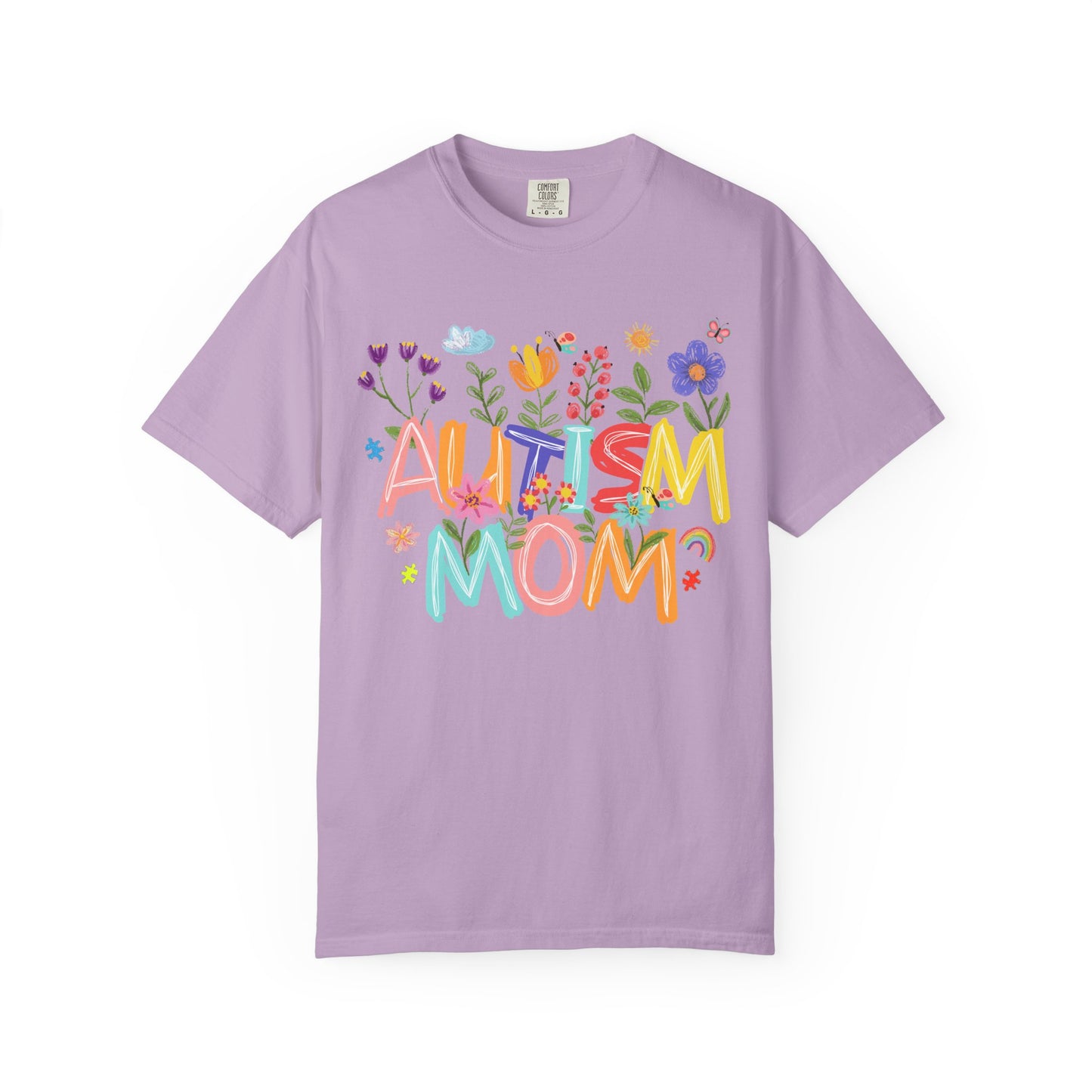 Autism Mom Floral T-Shirt, Gift for Autism Awareness, Supportive Apparel