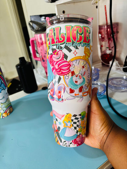 Alice 40oz sublimation tumbler