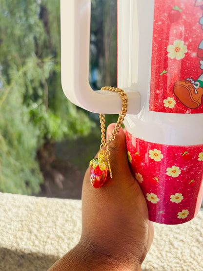 Strawberry shortcake w/accessories add on 40oz tumbler