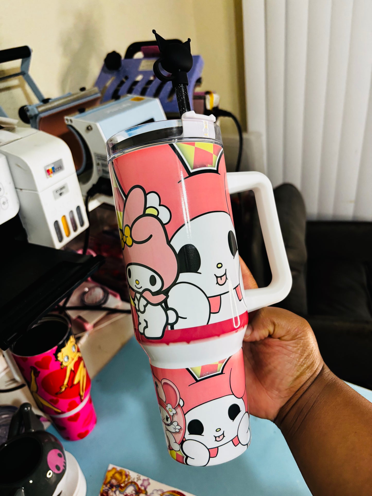 Kuromi & my melody 40oz tumbler
