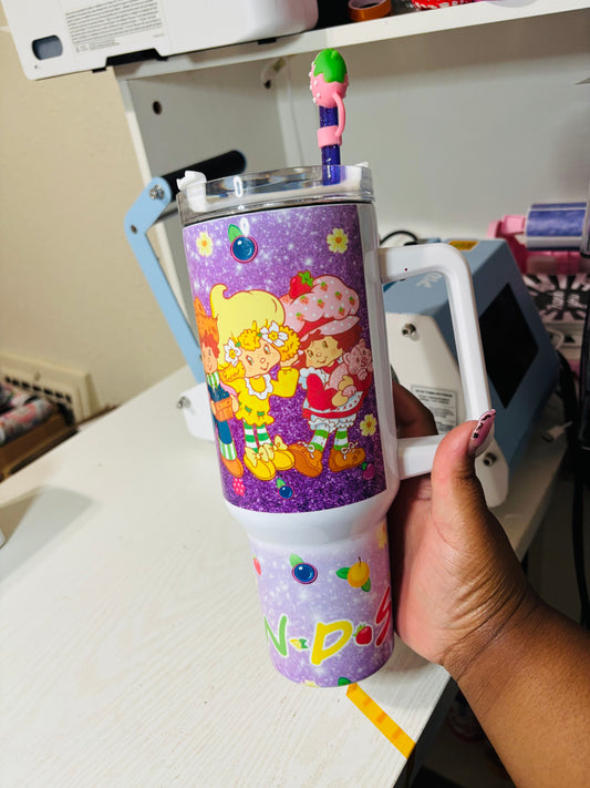 Strawberry and friends 40oz tumbler