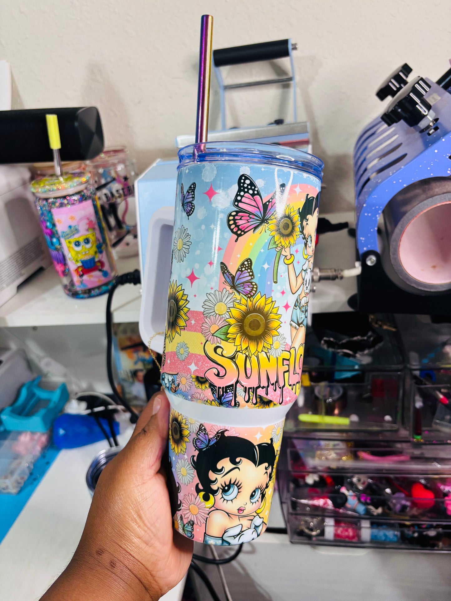 Sunflower Betty 40oz tumbler