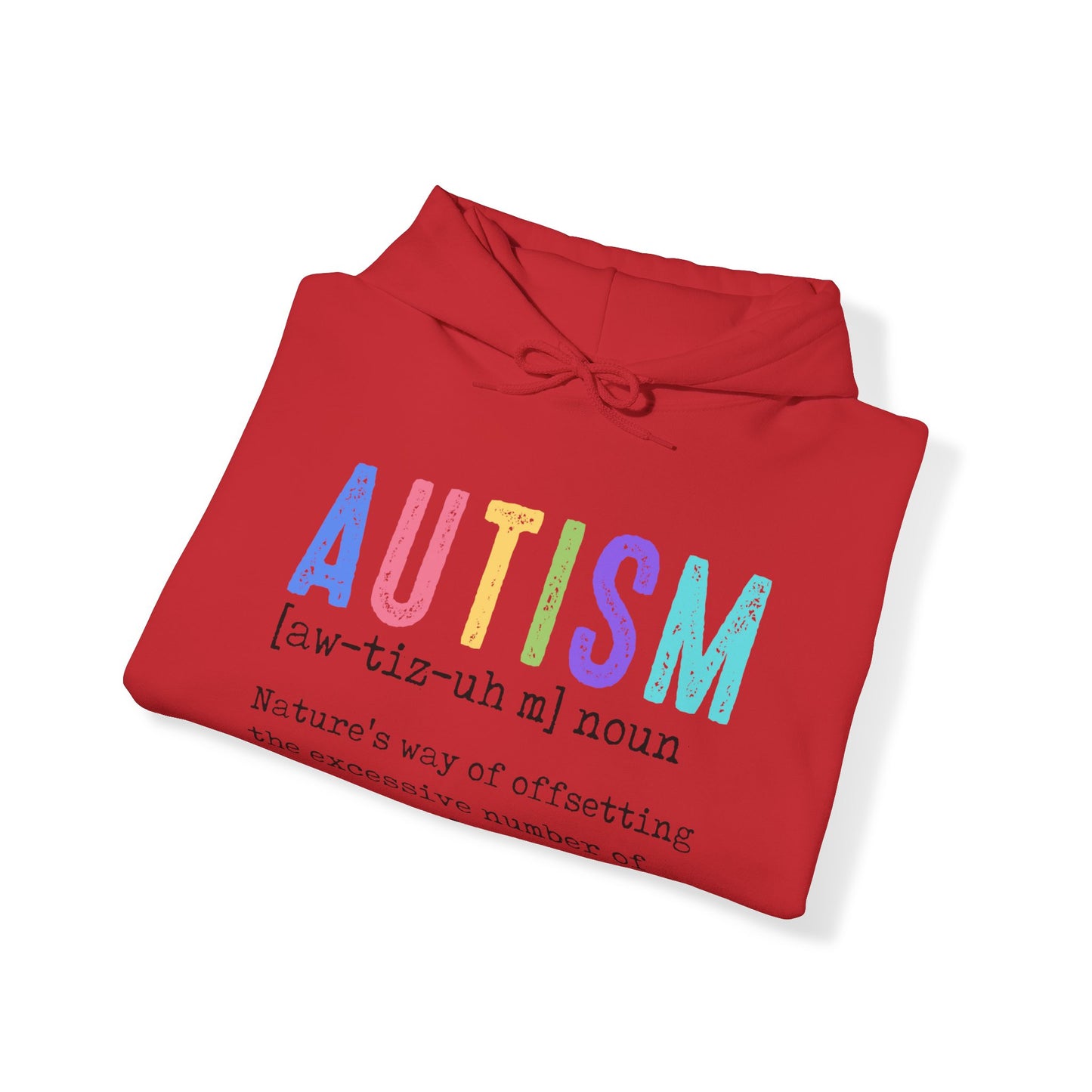 define autism Unisex Heavy Blend™ Hooded Sweatshirt