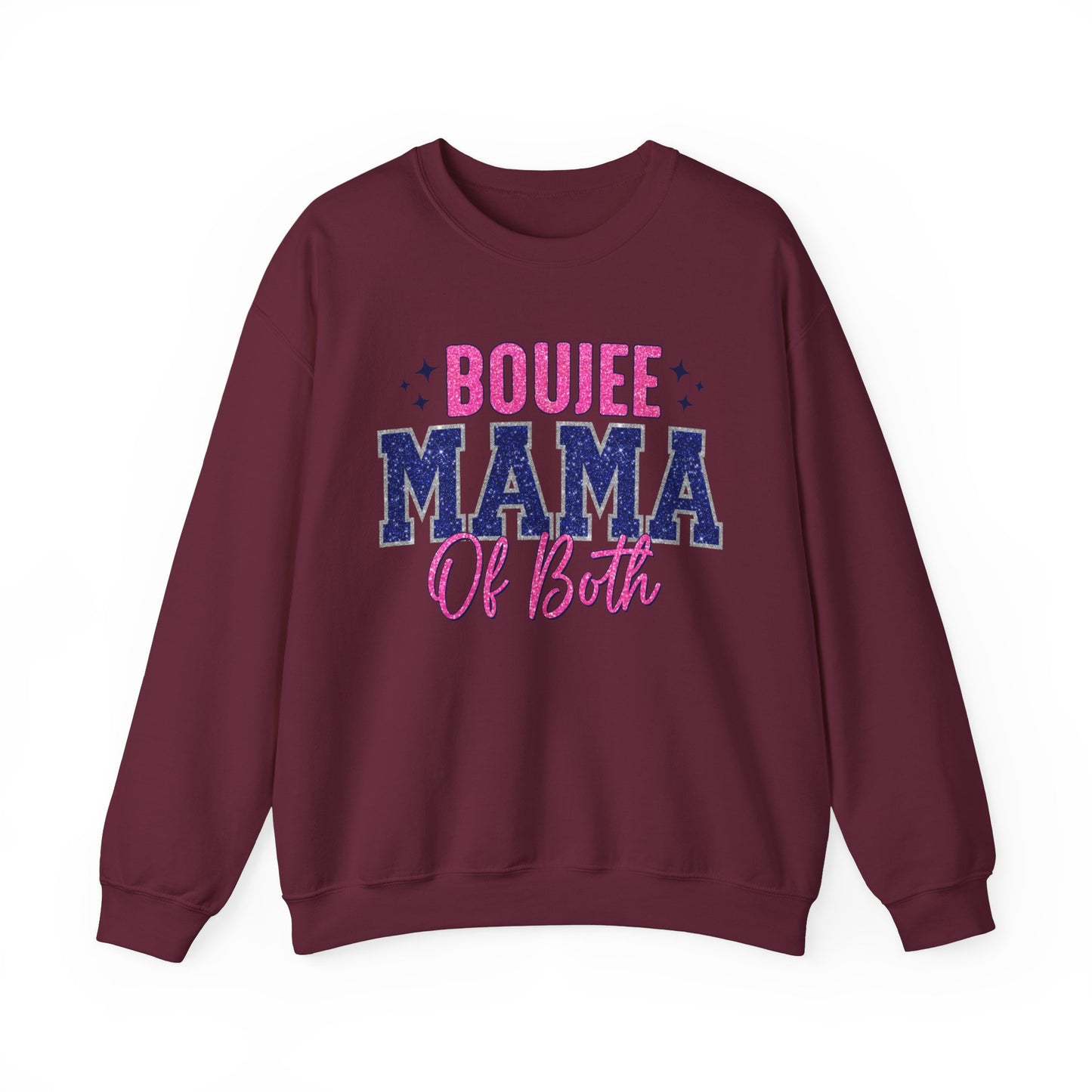 boujee mama of both Unisex Heavy Blend™ Crewneck Sweatshirt