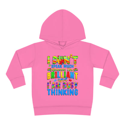 Autistic and Brilliant Toddler Pullover Fleece Hoodie