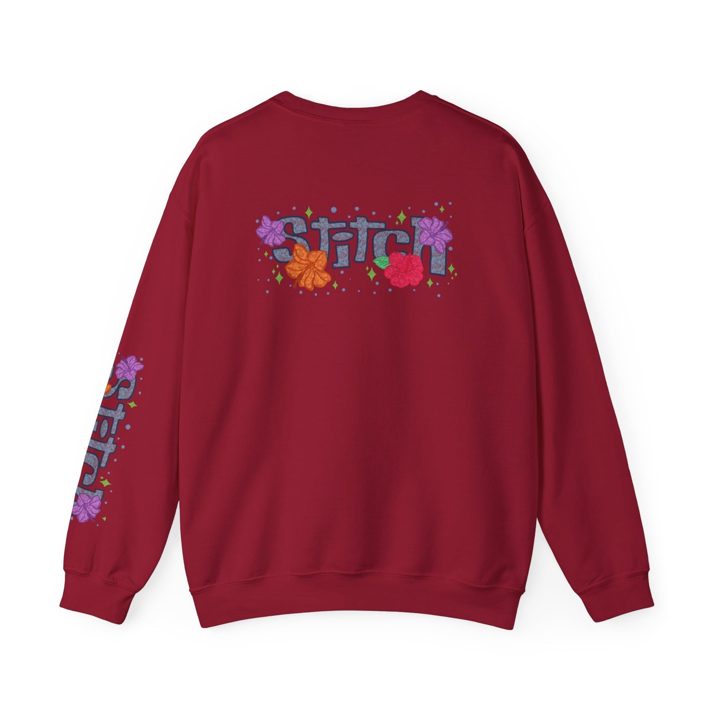 Lace floral stitch Crewneck Sweatshirt