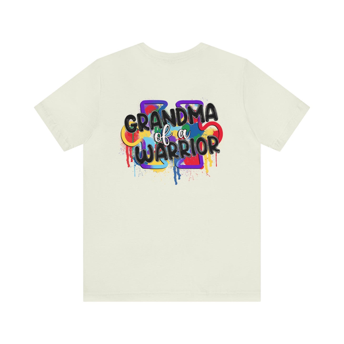 grandma of a warrior Unisex Jersey Short Sleeve Tee