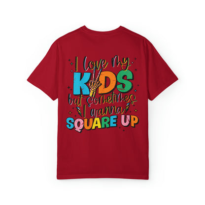 Square up Unisex Garment-Dyed T-shirt