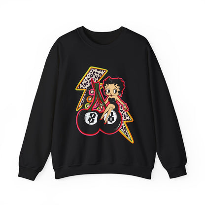 Betty Boop Retro Lightning Crewneck Sweatshirt