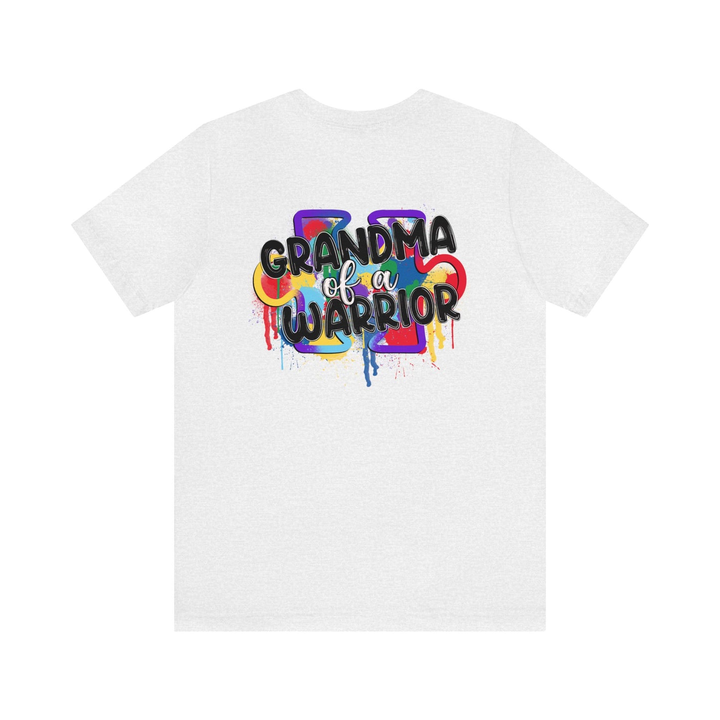 grandma of a warrior Unisex Jersey Short Sleeve Tee