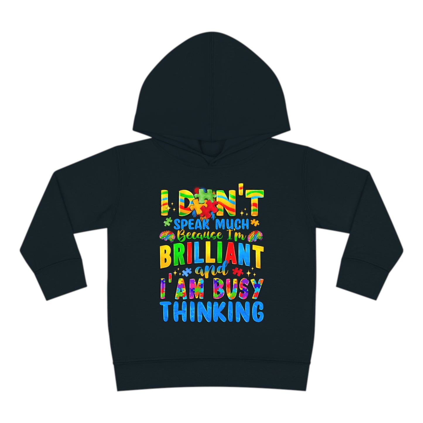 Autistic and Brilliant Toddler Pullover Fleece Hoodie