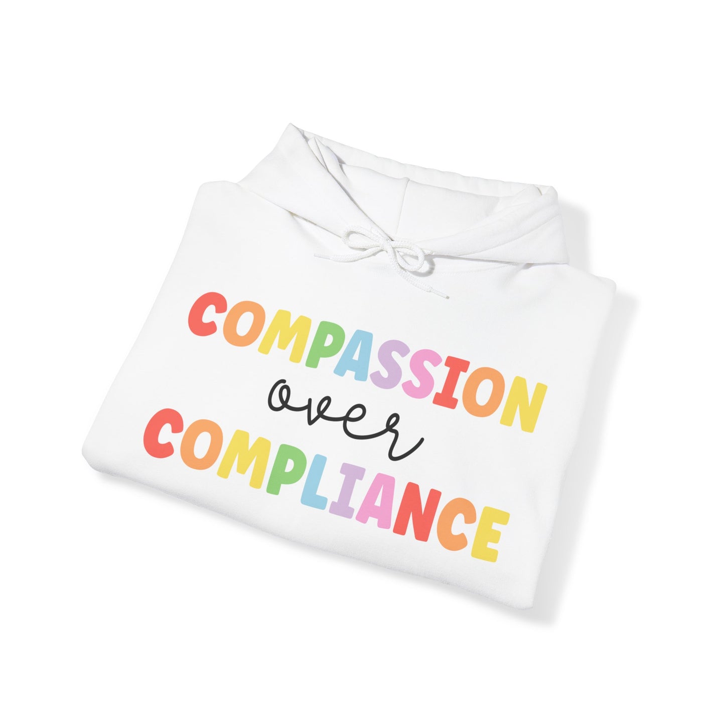 compassion over compliance Unisex Heavy Blend™ Hooded Sweatshirt