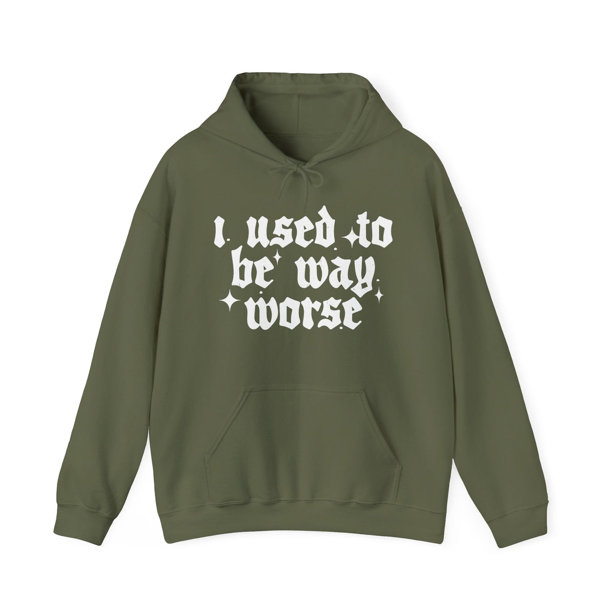 I use to be worse Unisex Heavy Blend™ Hooded Sweatshirt