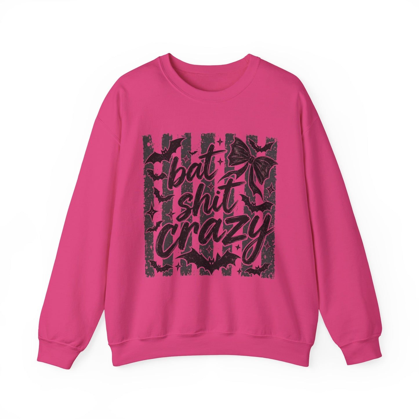 Bat shit crazy Unisex Heavy Blend™ Crewneck Sweatshirt