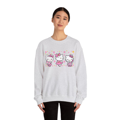 Hello Kitty Trio Pink Ballerina Crewneck Sweatshirt