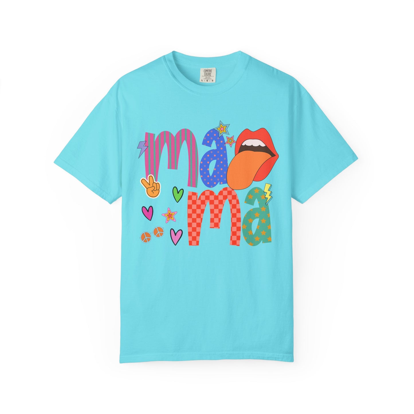 Mama Graphic T-Shirt — Colorful Retro Pop Art Design