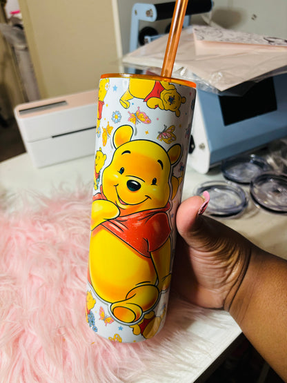 Butterfly Pooh 20oz tumbler