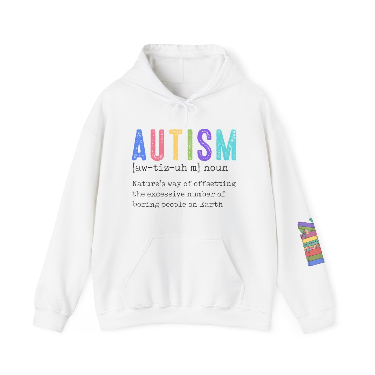 define autism Unisex Heavy Blend™ Hooded Sweatshirt