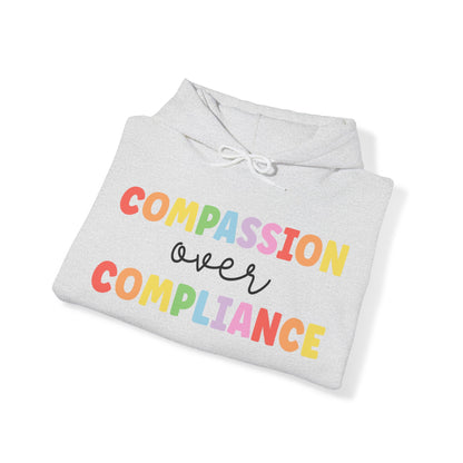 compassion over compliance Unisex Heavy Blend™ Hooded Sweatshirt