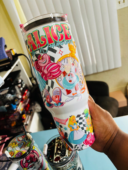Alice 40oz sublimation tumbler