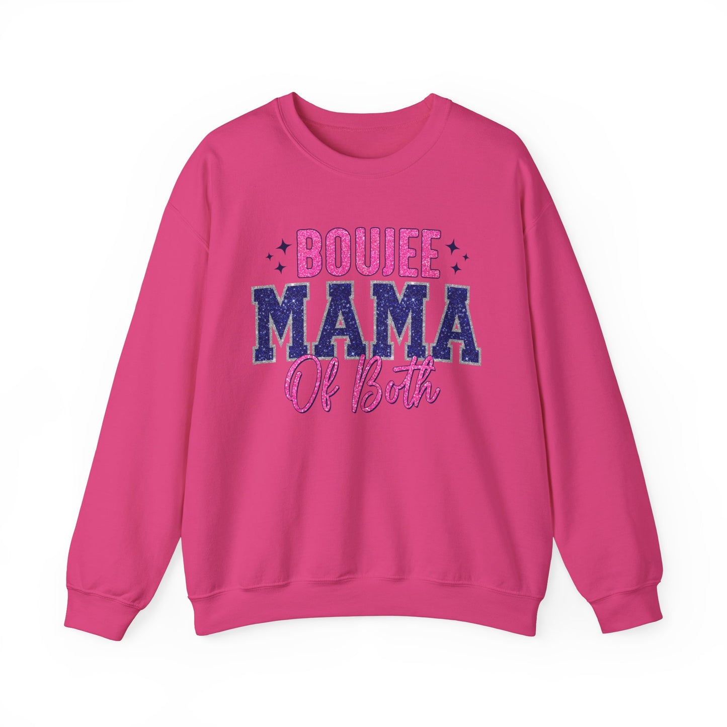 boujee mama of both Unisex Heavy Blend™ Crewneck Sweatshirt