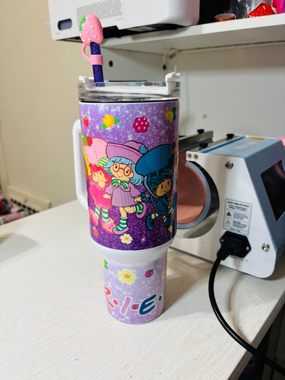 Strawberry and friends 40oz tumbler