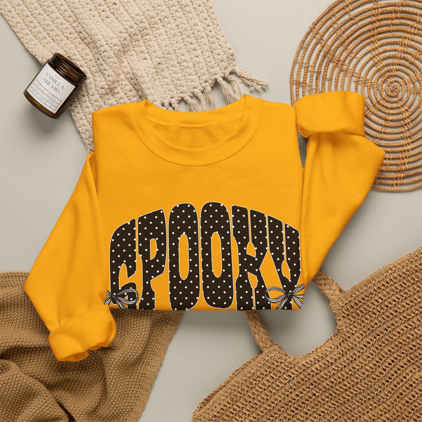 Bow spooky Unisex Heavy Blend™ Crewneck Sweatshirt