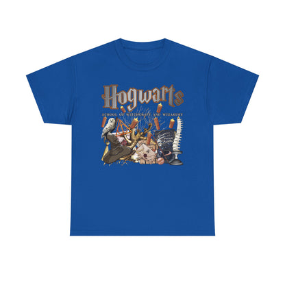 Hogwarts-Themed Unisex Cotton Tee