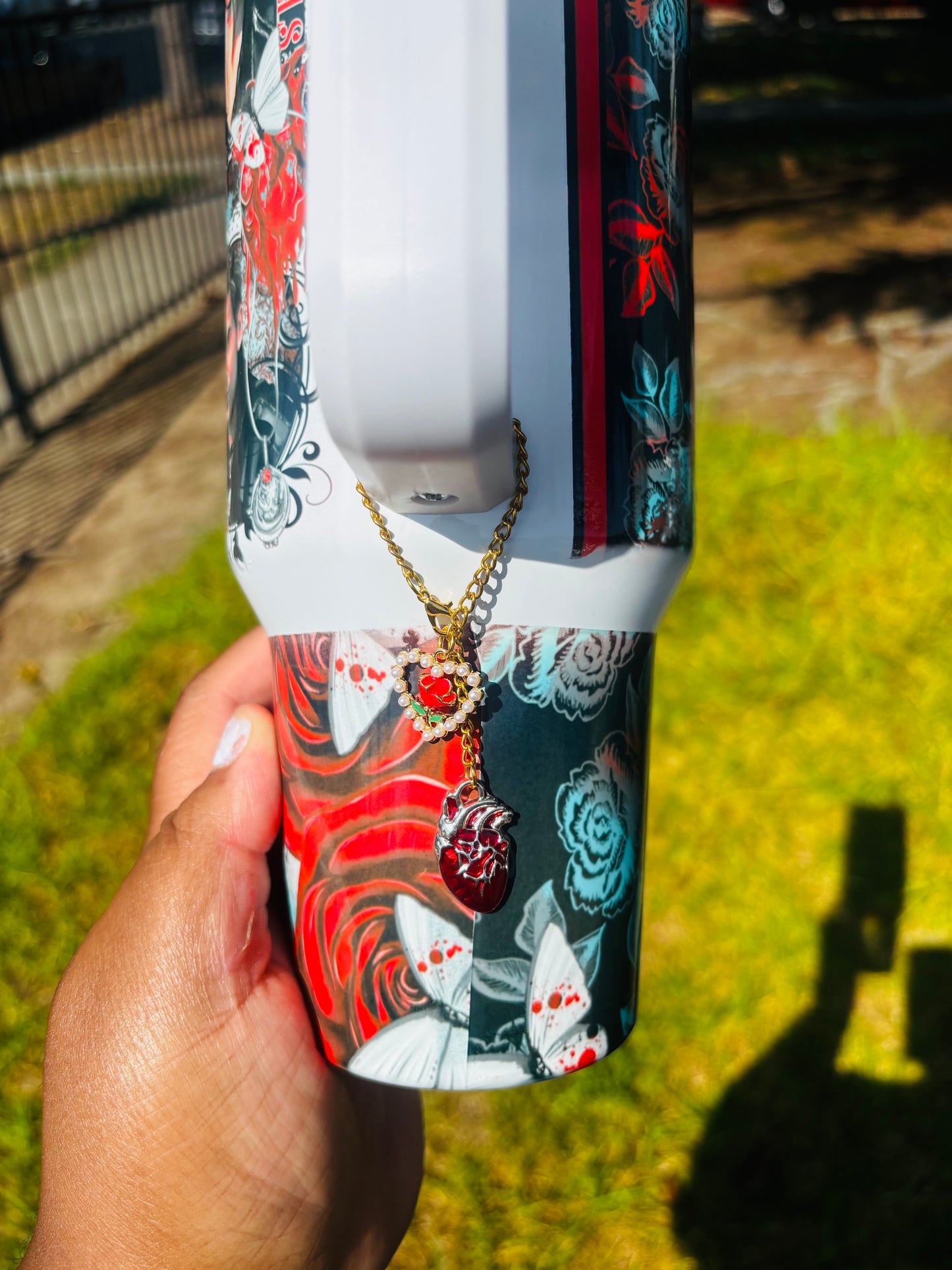 Elena and Salvatore’s 40oz tumbler