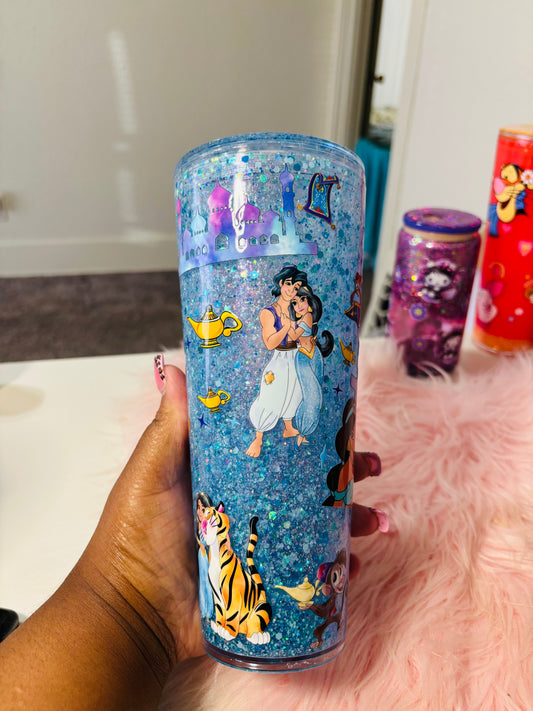 Jasmine and Aladdin 24oz acrylic tumbler