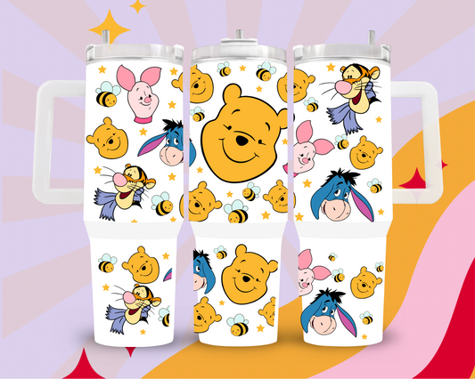 Pooh and friends 40oz tumbler