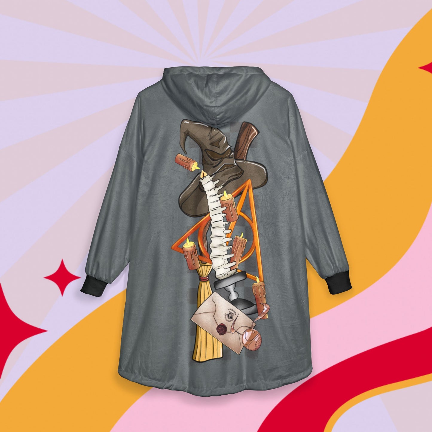 Hogwarts Cozy Unisex Hooded Blanket