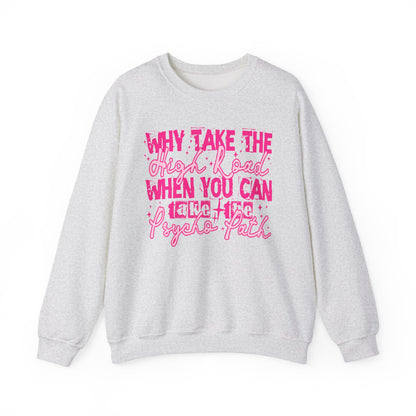 Psycho-Vibe Crewneck Sweatshirt | Fun Unisex Gift, Cozy Casual Wear, Trendy Street Style, Everyday Relaxation