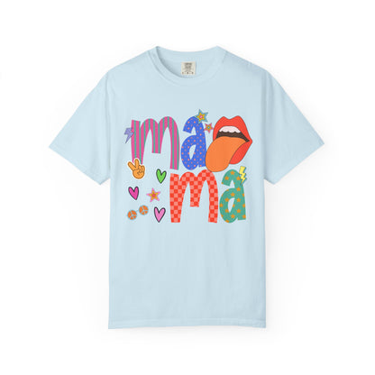 Mama Graphic T-Shirt — Colorful Retro Pop Art Design