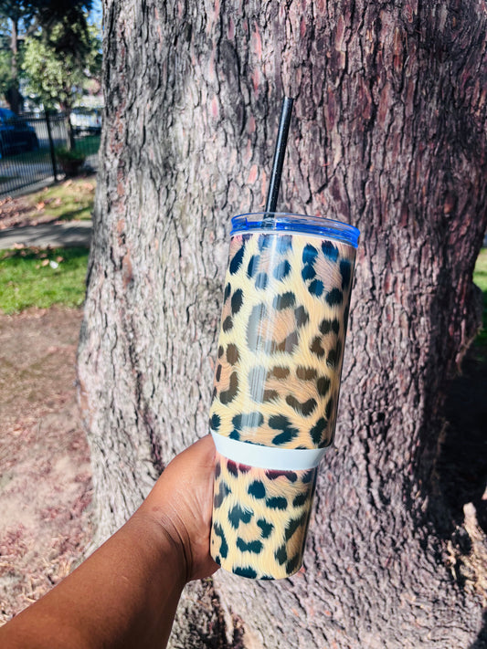 Leopard 40oz tumbler