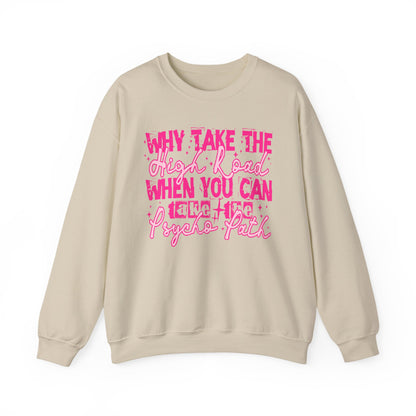 Psycho-Vibe Crewneck Sweatshirt | Fun Unisex Gift, Cozy Casual Wear, Trendy Street Style, Everyday Relaxation
