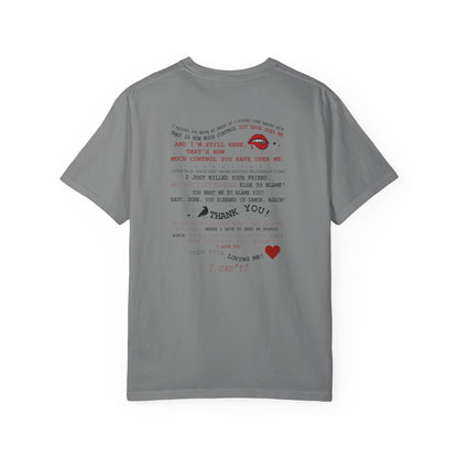Damon and Elena toxic love club Lyric Collage T-shirt