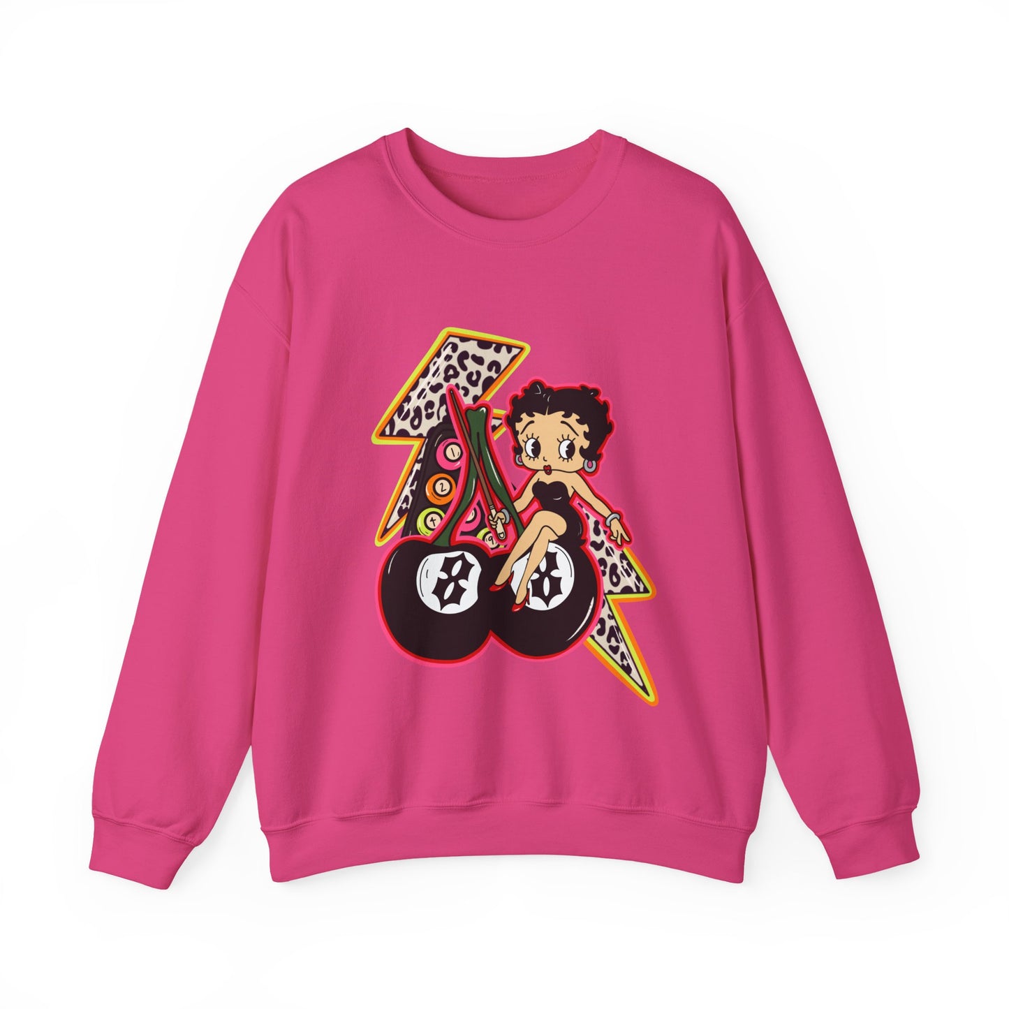 Betty Boop Retro Lightning Crewneck Sweatshirt